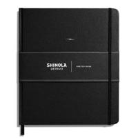 Shinola Journal, HardLinen, Plain, Jet Black (8 X 9.25)