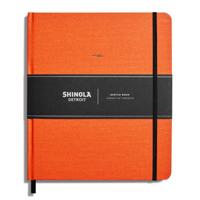 Shinola Journal, HardLinen, Plain, Sunset Orange (8 X 9.25)