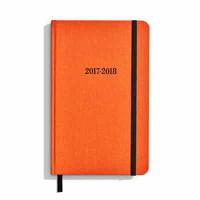 Shinola Planner: 2017-2018, 18 Month, Hard Linen, Sunset Orange (5.25X8.25)