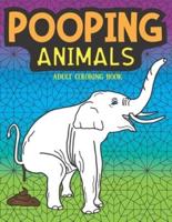 Pooping Animals Adult Coloring Book