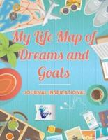 My Life Map of Dreams and Goals   Journal inspirational