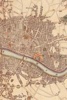 London, Westminster, and Southwark Vintage Map Field Journal Notebook, 50 pages/25 sheets, 4x6"