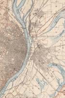 Missouri-Illinois Saint Louis Vintage Map Field Journal Notebook, 50 pages/25 sheets, 4x6"