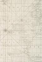 1781 Map With Part of Europe, Africa and America - A Poetose Notebook / Journal / Diary (50 Pages/25 Sheets)