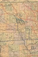 North Dakota Vintage Map Field Journal Notebook, 50 pages/25 sheets, 4x6"