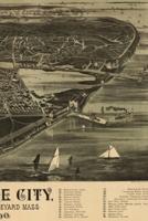 1890 Map of Cottage City / Oak Bluffs, Martha's Vineyard, Massachusetts - A Poetose Notebook / Journal / Diary (50 Pages/25 Sheets)