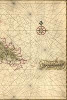 17th Century [Ca. 1639] Map of Hispaniola and Puerto Rico - A Poetose Notebook / Journal / Diary (50 Pages/25 Sheets)