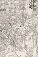 20th Century [1924] Map of the City of San Antonio, Bexar County, Texas - A Poetose Notebook / Journal / Diary (50 Pages/25 Sheets)