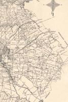 19th Century Map of Bexar County Including the City of San Antonio, Texas - A Poetose Notebook / Journal / Diary (50 Pages/25 Sheets)