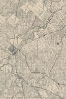 19th Century [1886 Official] Map of Dallas County, Texas - A Poetose Notebook / Journal / Diary (50 Pages/25 Sheets)