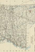 1890 Map of the State of Mississippi - A Poetose Notebook / Journal / Diary (50 Pages/25 Sheets)
