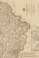 1897 Map of Post Route Map of Ohio State - A Poetose Notebook / Journal / Diary (50 Pages/25 Sheets)