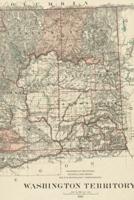 1887 Map of Washington - A Poetose Notebook / Journal / Diary (50 Pages/25 Sheets)