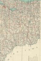 1886 Map of Wisconsin - A Poetose Notebook / Journal / Diary (50 Pages/25 Sheets)