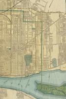 19th Century Map of Detroit, Michigan - A Poetose Notebook / Journal / Diary (50 Pages/25 Sheets)