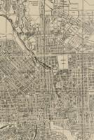1914 Map of Baltimore, Maryland - A Poetose Notebook / Journal / Diary (50 Pages/25 Sheets)