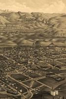 19th Century Bird's Eye View Map of Colorado Springs - A Poetose Notebook / Journal / Diary (50 Pages/25 Sheets)