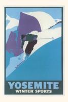 Vintage Journal Travel Poster for Yosemite Winter Sports