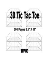 3D Tic Tac Toe : 50 Pages 8.5" X 11"