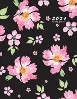2021 Monthly Planner: 2021 Planner Monthly 8.5 x 11 with Floral Cover (Volume 3)