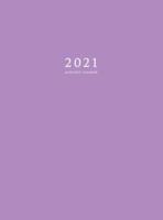 2021 Monthly Planner: 2021 Planner Monthly 8.5 x 11 with Purple Cover (Hardcover)