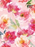 2021 Monthly Planner: 2021 Planner Monthly 8.5 x 11 with Floral Cover (Volume 2 Hardcover)
