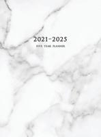 2021-2025 Five Year Planner: 60-Month Schedule Organizer 8.5 x 11 with Marble Cover (Volume 1 Hardcover)
