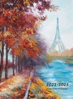 2021-2025 Five Year Planner: Large 60-Month Monthly Planner with Hardcover (Eiffel Tower)