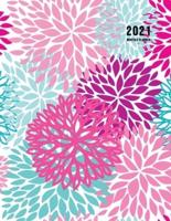 2021 Monthly Planner: 2021 Planner Monthly 8.5 x 11 with Beautiful Coloring Pages (Volume 3)