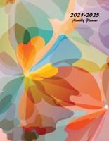 2021-2025 Monthly Planner: Large Five Year Planner with Beautiful Coloring Pages