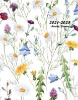 2021-2025 Monthly Planner: Large Five Year Planner with Floral Cover