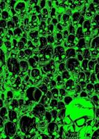 Gathering of Skulls Journal - Black and Green