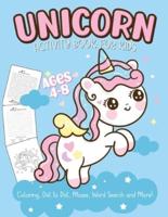 Unicorn Activity Book For Kids Ages 4-8: Easy Non Fiction   Juvenile   Activity Books   Alphabet Books