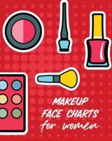 Makeup Face Charts For Women: Practice Shape Designs   Beauty Grooming Style   For Women