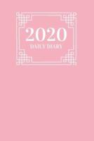 2020 Daily Diary 366 Pages One Page Per Day Fully Lined With Pink Cover