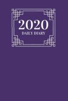 2020 Daily Diary 366 Pages One Page Per Day Fully Lined With Purple Cover