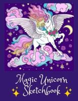 Magic Unicorn Sketch Book for Girls & Children! Gorgeous Pegasus Magical Unicorn Drawing Pad Blank Paper, Unicorns Spark Magical Imagination for Drawing, Art & Creative Fun!