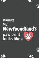Damn!! My Newfoundland's Paw Print Looks Like A