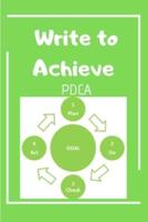 Write to Achieve PDCA