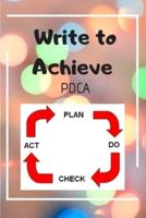 Write to Achieve PDCA