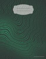 Cornell Notes Notebook - Green Topo Swirl