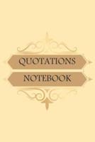 Quotations Notebook