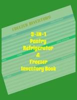 3-In-1 Pantry Refrigerator and Freezer Inventory Book