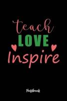 Teach Love Inspire-01 Journal Black Cover