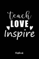 Teach Love Inspire-02 Journal Black Cover