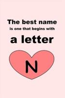 The Best Name Is One That Begins With a Letter N