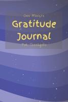 One Minute Gratitude Journal for Teenagers