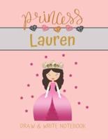 Princess Lauren Draw & Write Notebook