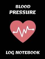 Blood Pressure Log Notebook, 110 Pages, 8X5 Large