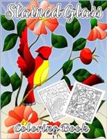 Stained glass coloring book: Stained glass coloring book for adults, gorgeous landscapes, birds and animals